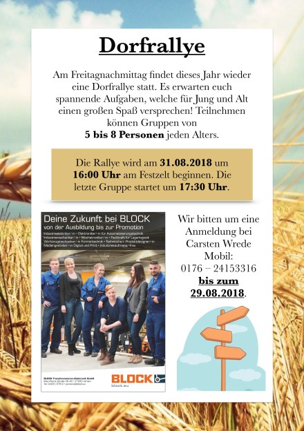 Erntefest 2018 Dorfrallye